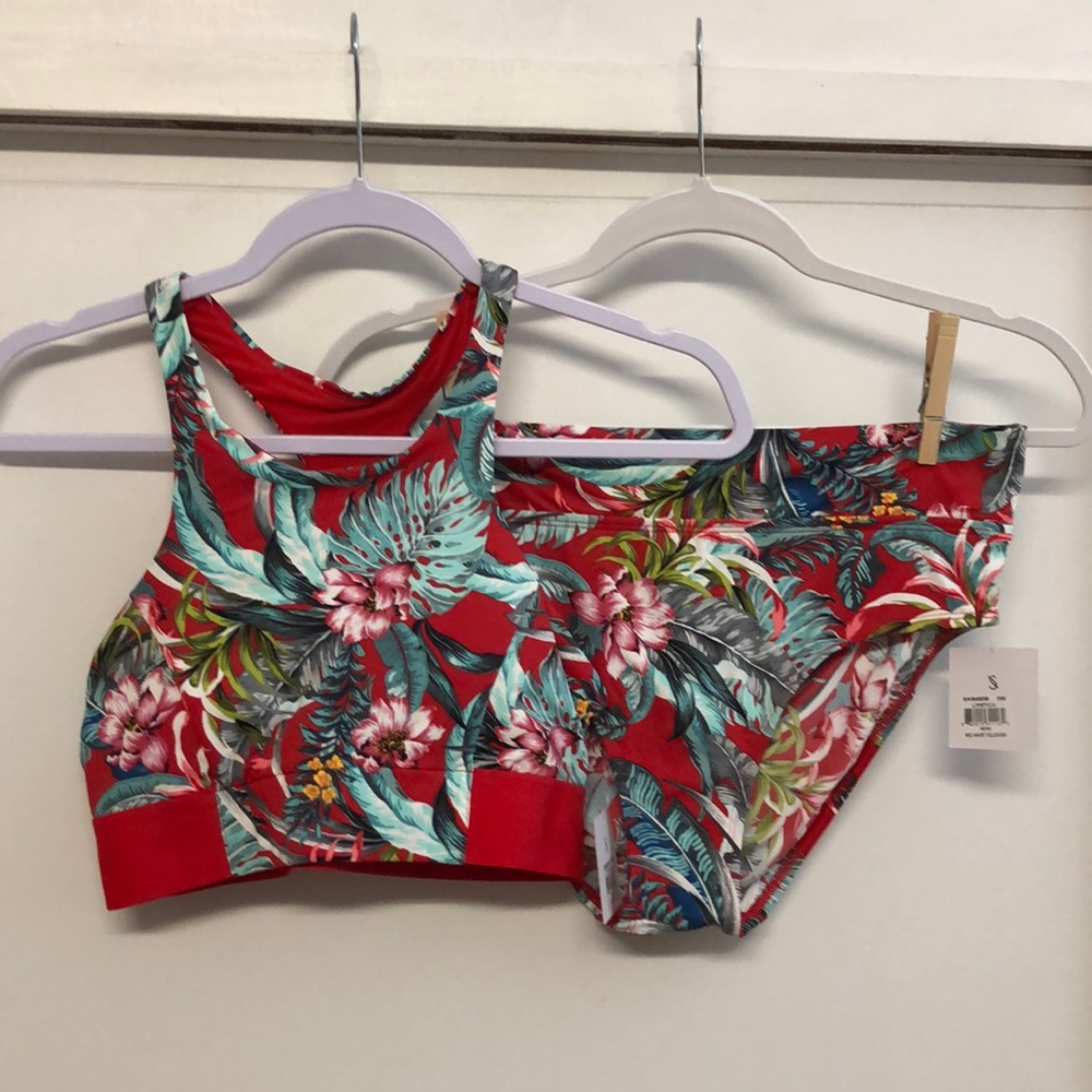 Brand New 2pc Skye Red Bikini Set Medium